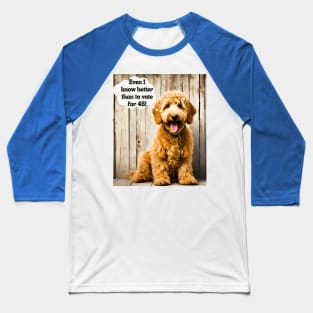 Ridin' with Biden Goldendoodle Baseball T-Shirt